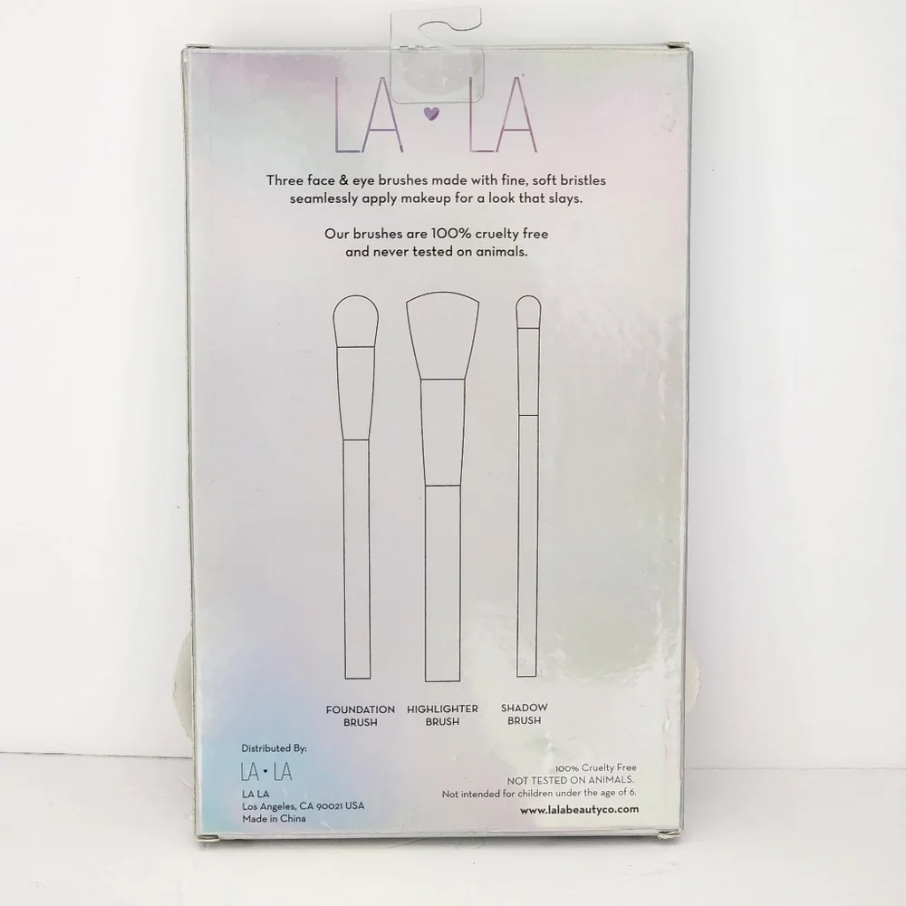 LA LA Slay Day Women's Markup Brushes Set of 3